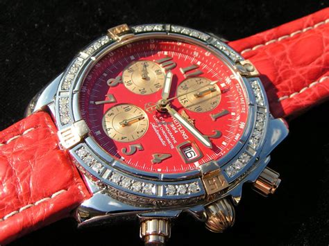 breitling rotes zifferblatt|breitling chronomat evolution.